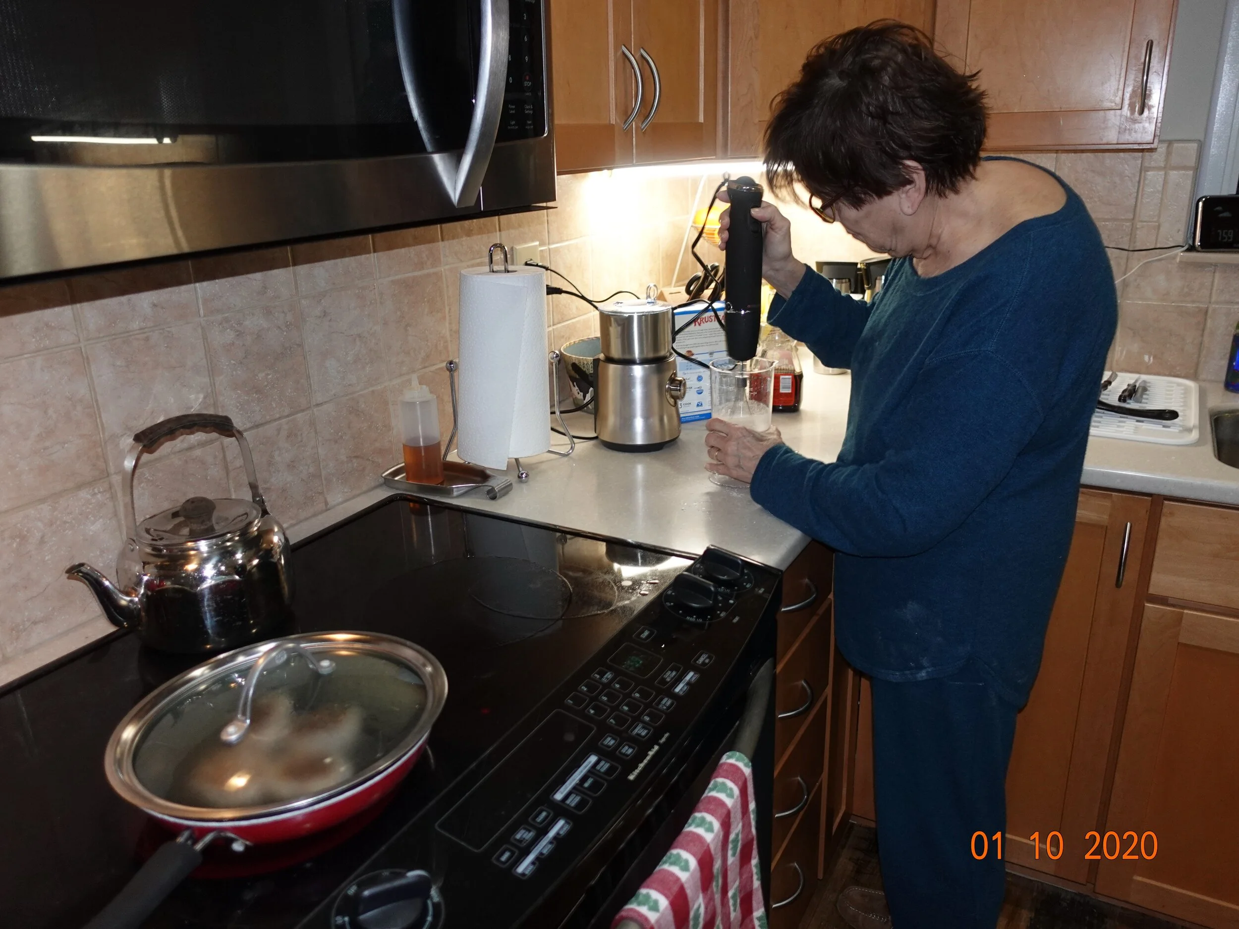 Chef Joan's blueberry pancakes Friday morning