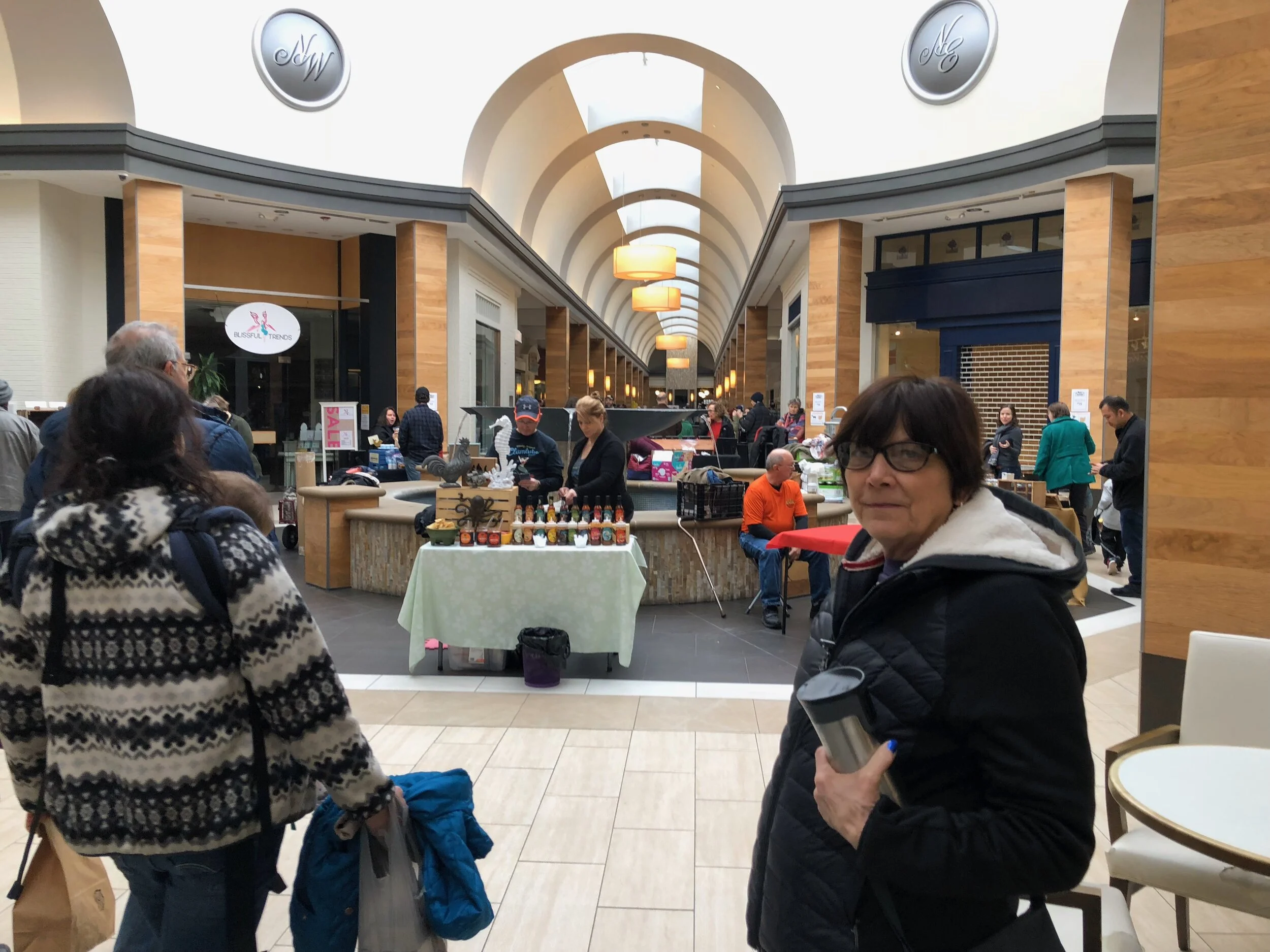 Winter Worthington Saturday farmers market in the mall