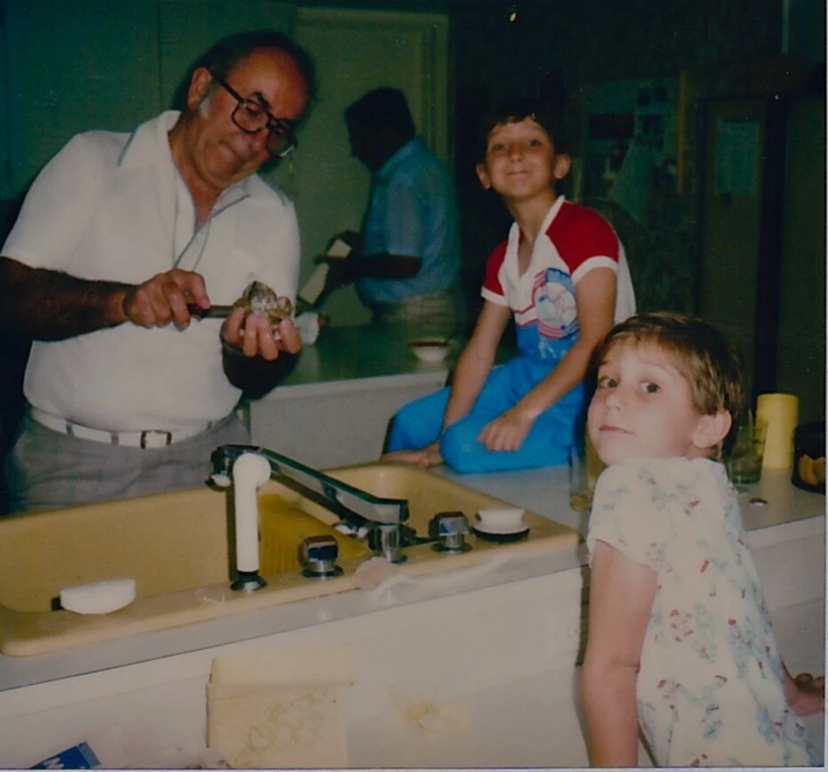 Paul Molyet (in background) Florida home