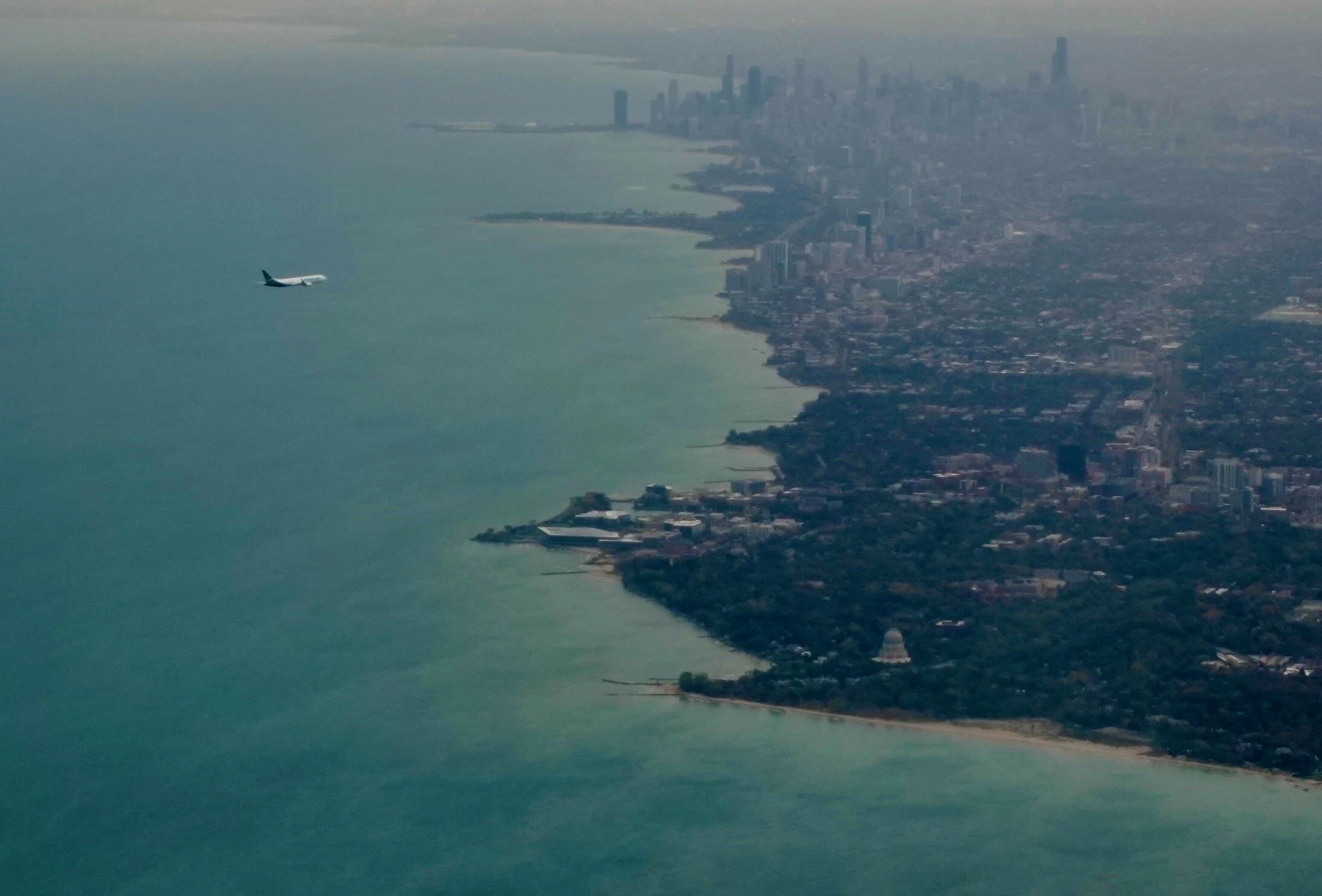 Flying in to Chicago