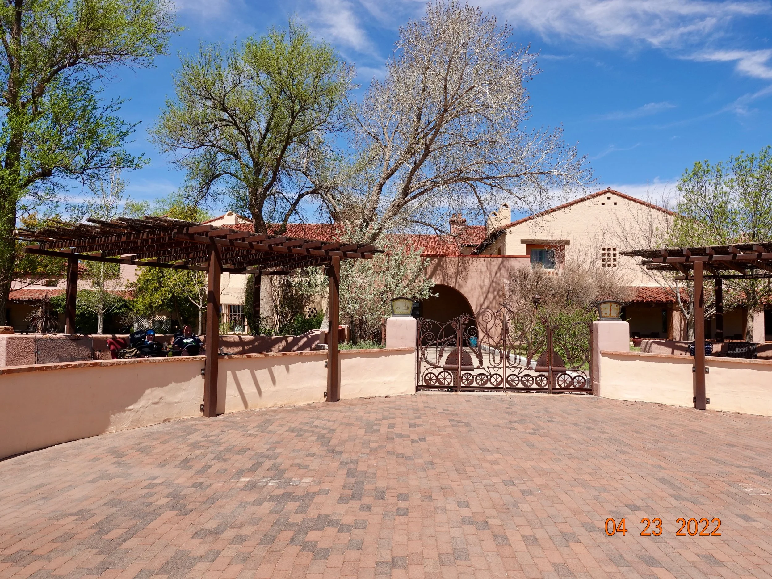 Back of the La Posada to access Amtrak