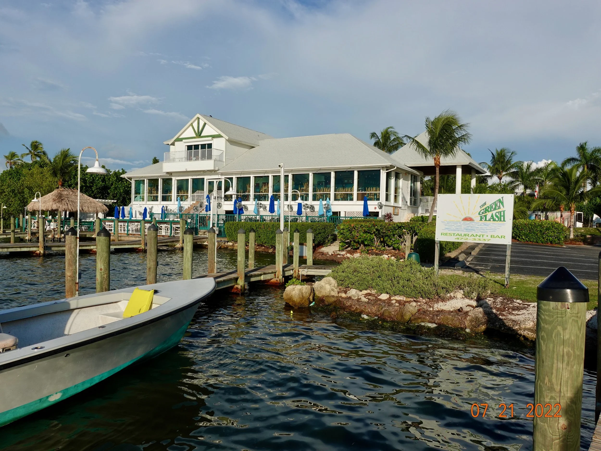 Meeting Captain Nelson at the Green Flash on Captiva
