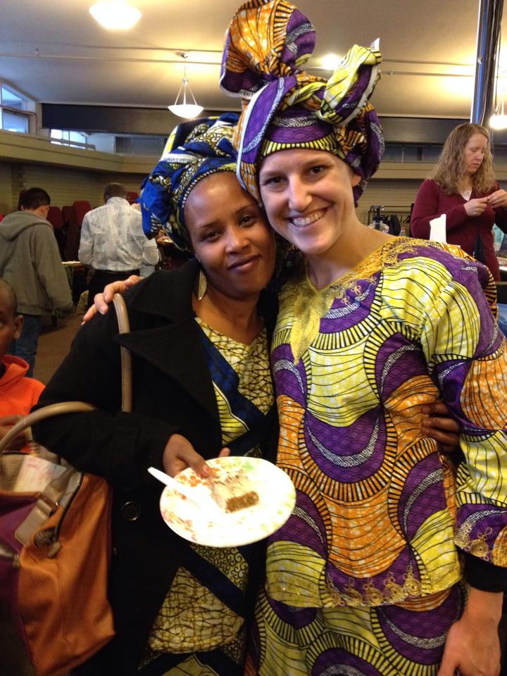 Vestine & Haley at Light of the Nations in traditional Congolese style. 