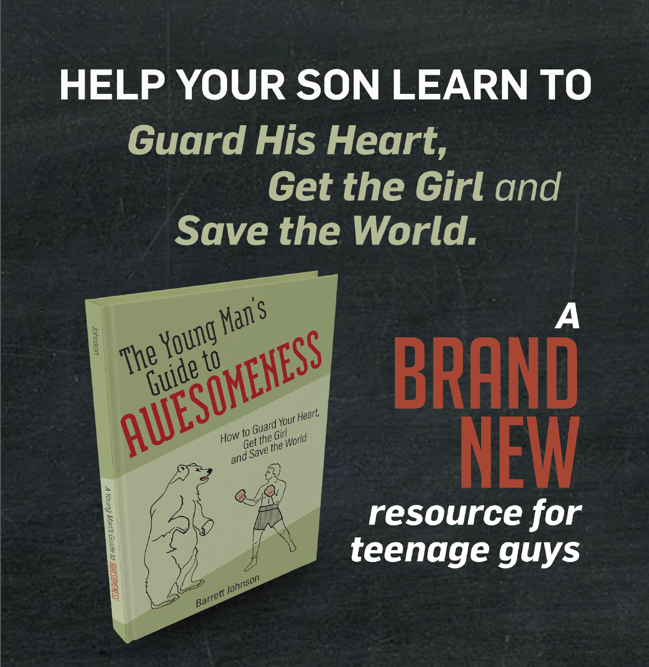 Our new book helps teenage guys make wise decisions about porn, girls, and even purpose. It's designed to help them be chivalrous, not selfish. Get it on Amazon today .