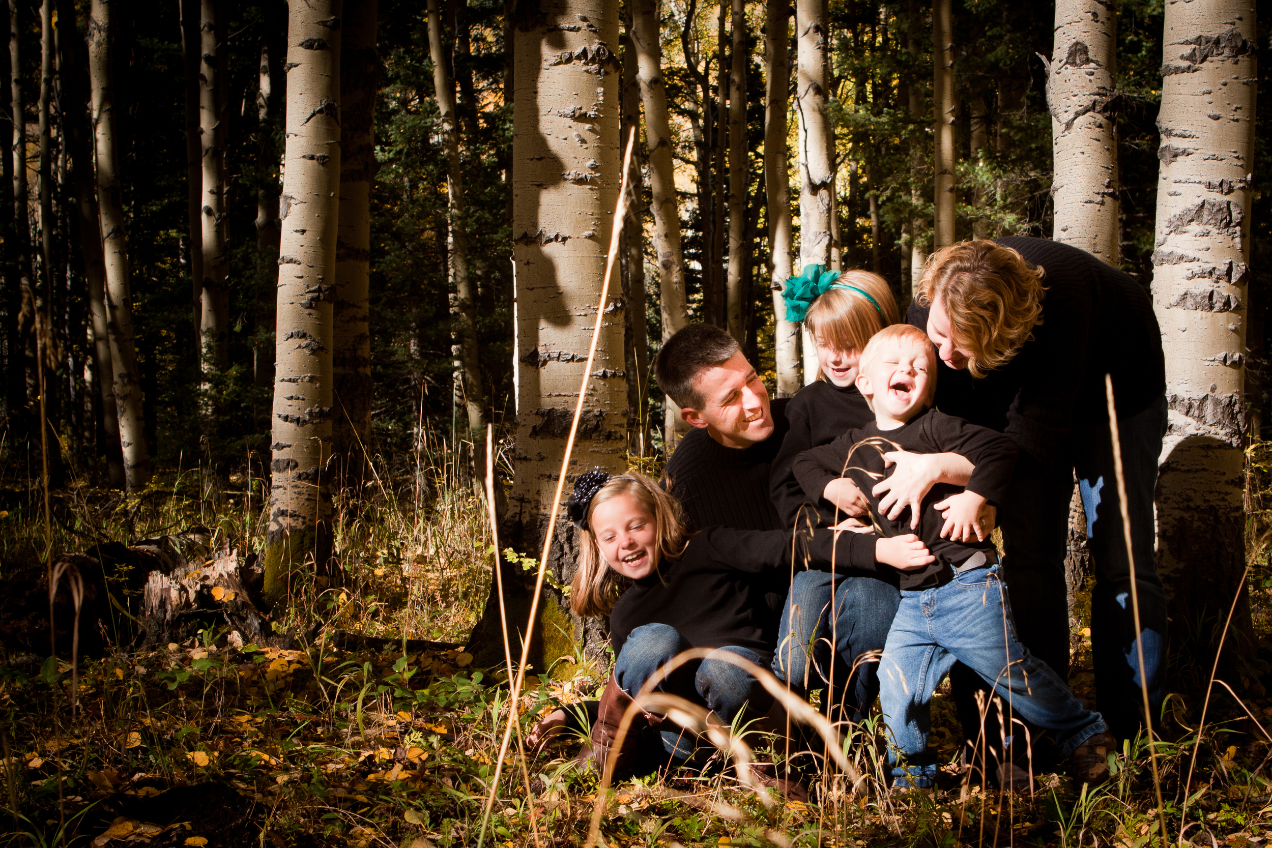 Look how LITTLE the kids are! The youngest one was just barely on the way!