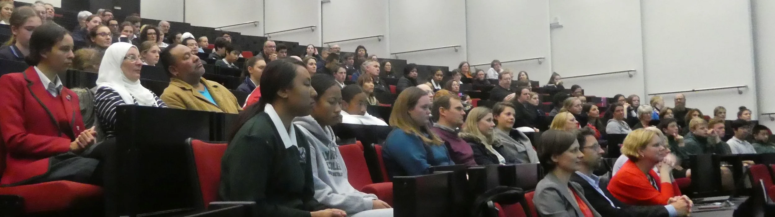 At the Fisher & Paykel Appliances auditorium at Auckland University