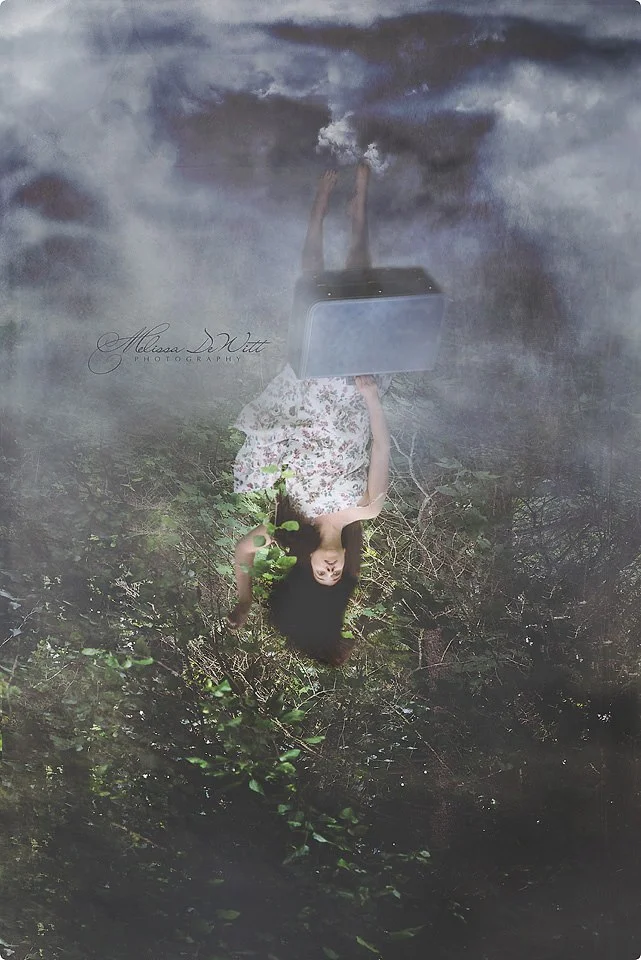 "In Between Dreams" > It's that moment when you can see where you want to go but firs t you have to let go of where you are currently. This image was taken by me, with me being the model, by using my self timer. 