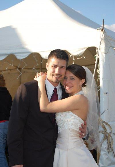 My husband and I on our wedding day almost 6 years ago.