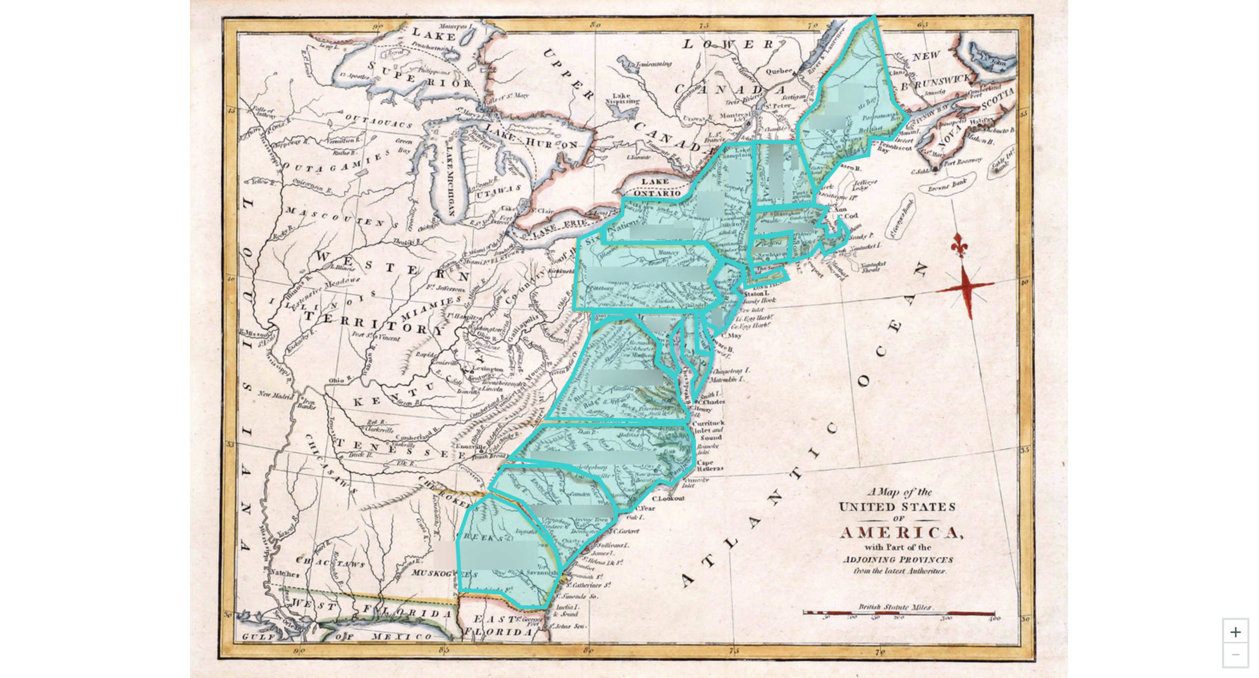 Thirteen U.S. Colonies