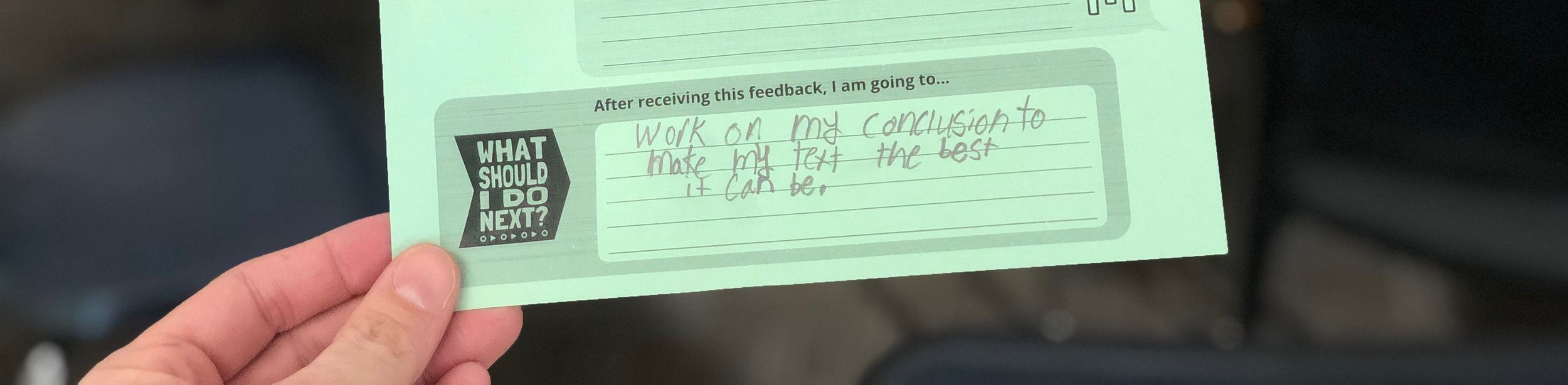 Photo of a paper with "What should i do next?”
