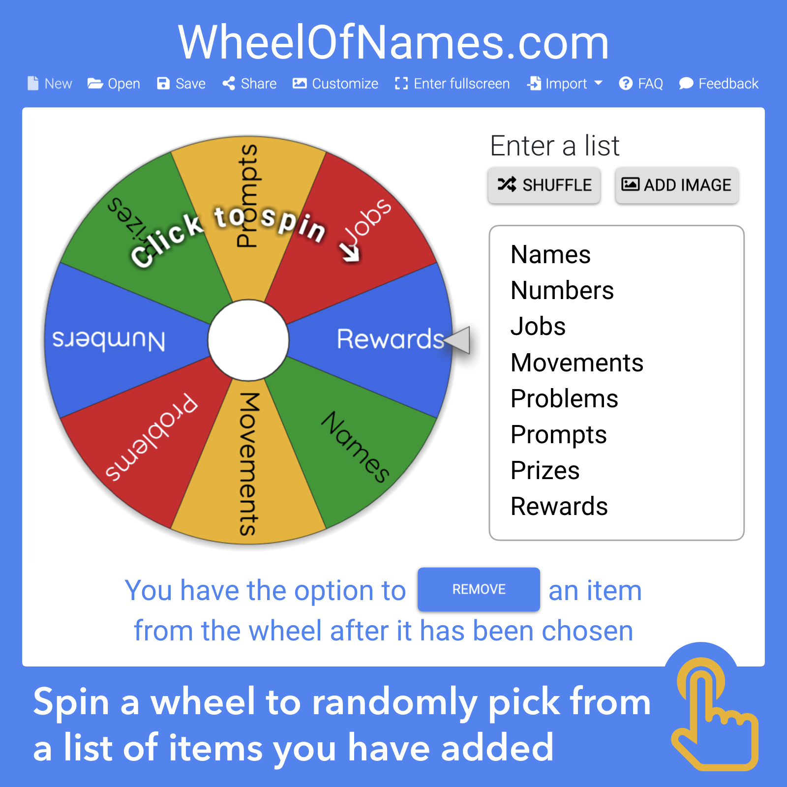 Spin names