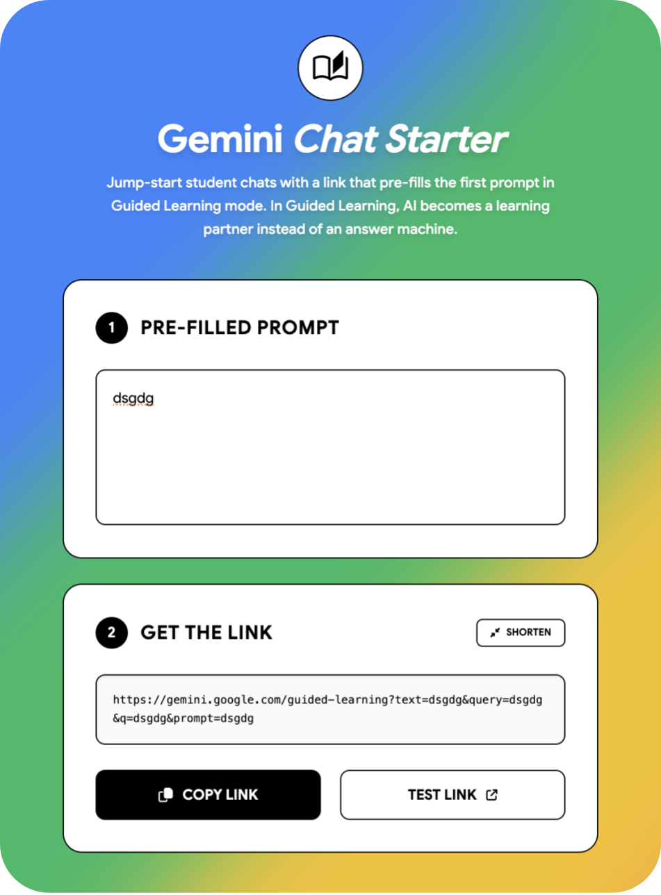 Gemini Chat Starter Screenshot