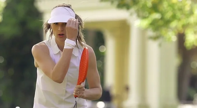 Tennis Visor in Action