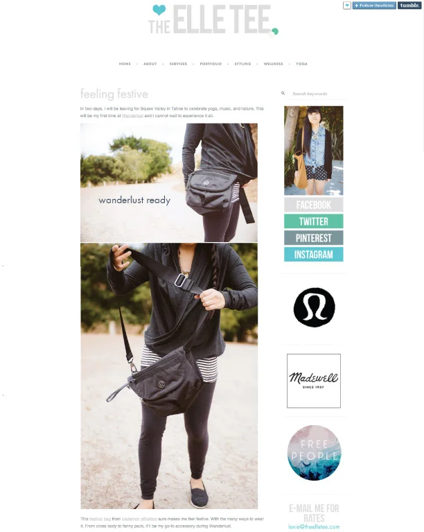 image via The Elle Tee . Photos by wellshot