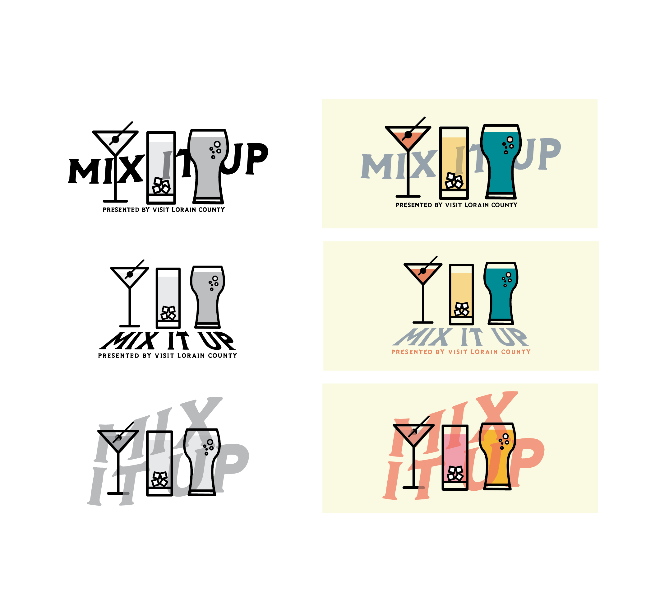 First round of logos