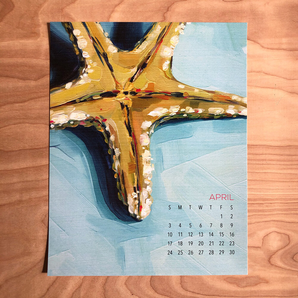 Pcc Calendar 2022 2022 Coastal Poster Calendar — Art By Alyssa