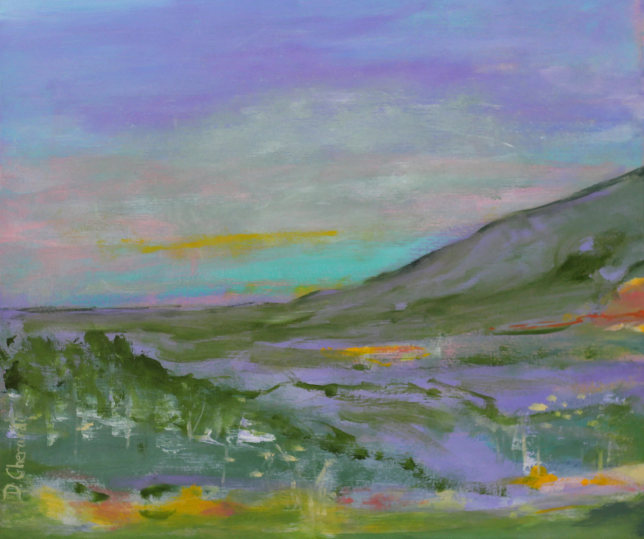 1 of 2 Light upon the valley after Hockney $250
