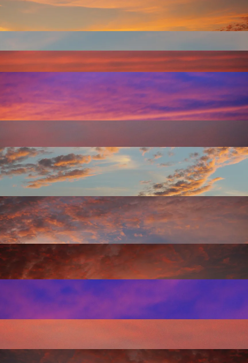 Sunsets taken from my window. No photoshop used here.