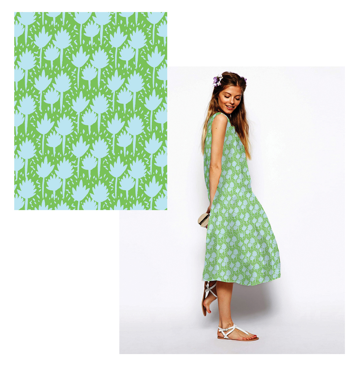 Note: Original dress in white can be found on Asos.com