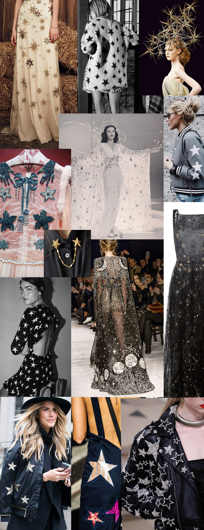 From top left: Jenny Packham, Saint Laurent, Richard Nylon, Street style bomber, Valentino, Saint Laurent, Sydney Fashion Week, Street style, Realisation dress, Gucci, Hedy Lamar in Zeigfield Girl, McQueen