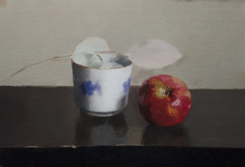 teacup and apple