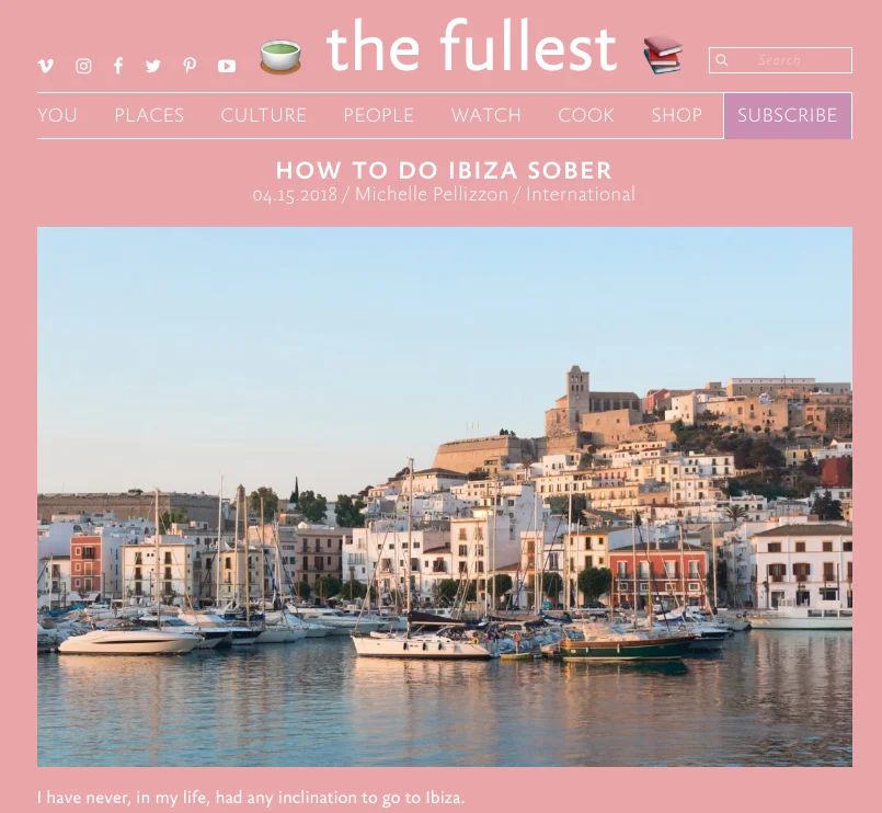 How to do Ibiza sober.... 