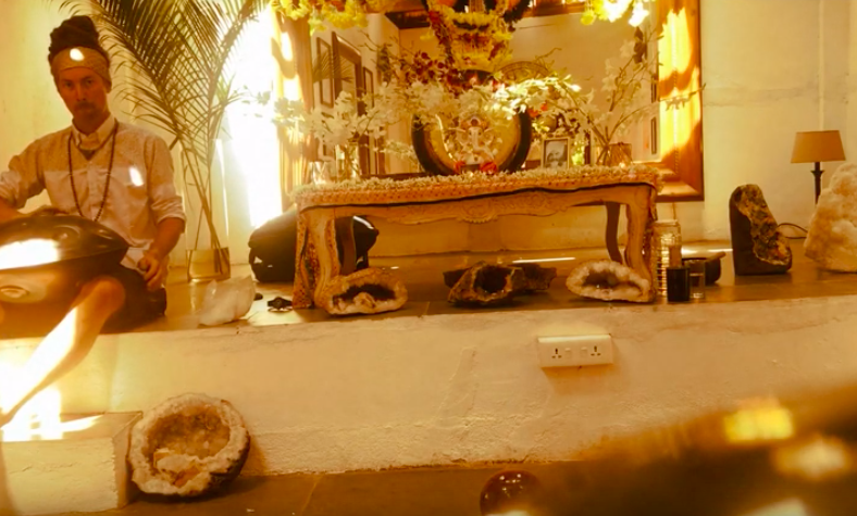 CHAKRA MEDITATION with Craig R.Ninjah on the hang live in Goa March 2019