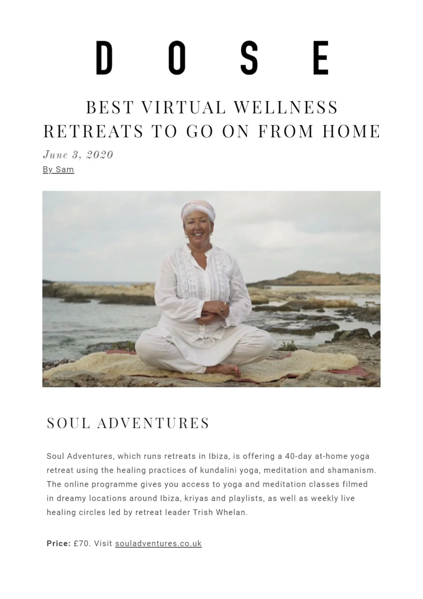 Dose - Best Virtual Wellness Retreats 