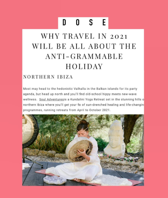 DOSE - WHY TRAVEL IN 2021 WILL BE ANTI-GRAMMABLE