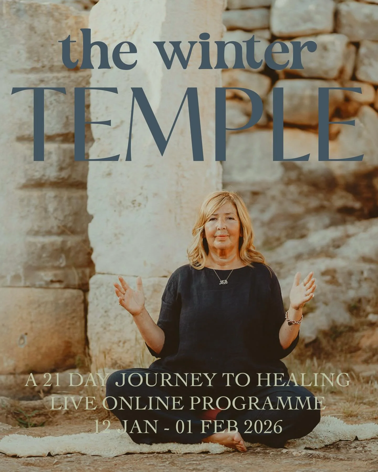 oooh &hellip;. I can already feel the magic beginning to stir around THE WINTER TEMPLE &hearts;️

This will be our 7th year gathering online through the heart of winter &mdash; 21 days of live practice, connection, and deep remembering. Every January