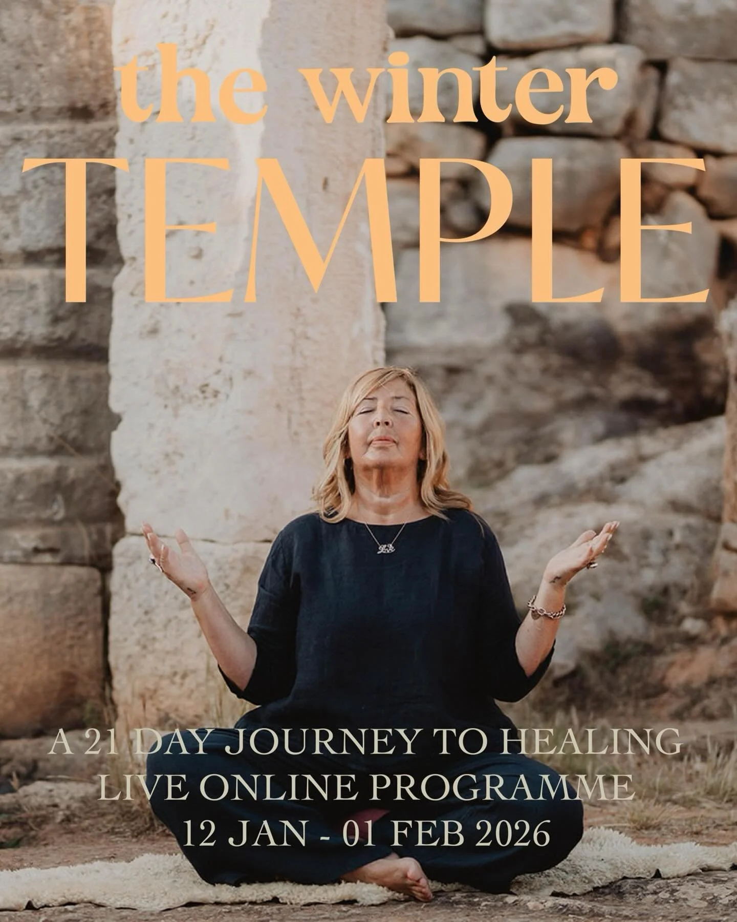 TODAY IS THE DAY!!! Super excited to have so many of you joining me for THE WINTER TEMPLE 🛕 &hearts;️&hearts;️&hearts;️&hearts;️&hearts;️ we begin tonight for anyone feeling the call! doors closing &hellip;last chace to dance! &hearts;️&hearts;️&hea