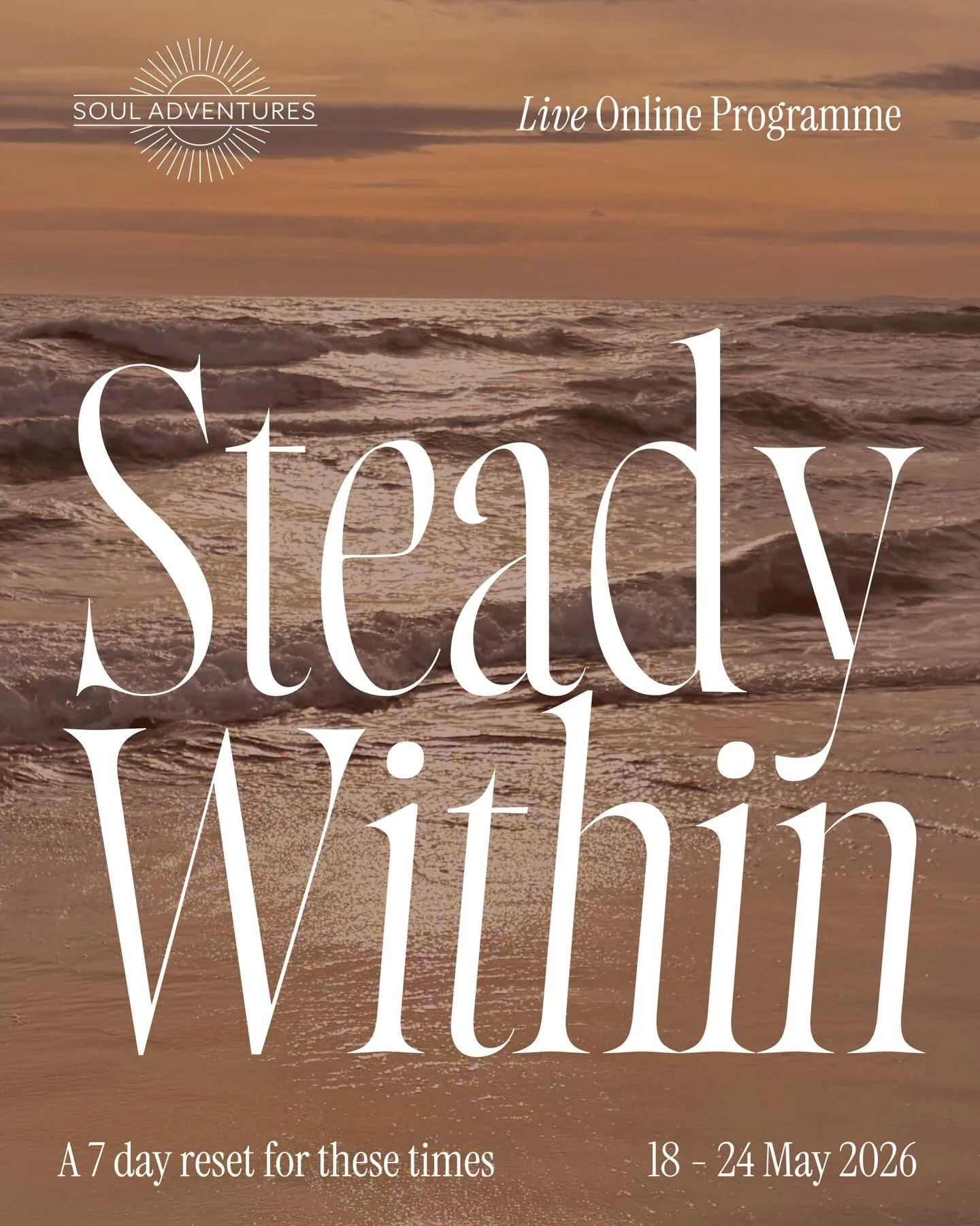 The world isn&rsquo;t going to slow down.
So the question is - can you stay steady inside it?

Even if you&rsquo;re not watching the news&hellip;
you can feel it.
The pace. The noise. The pull on your system.

This isn&rsquo;t about forcing calm
or p