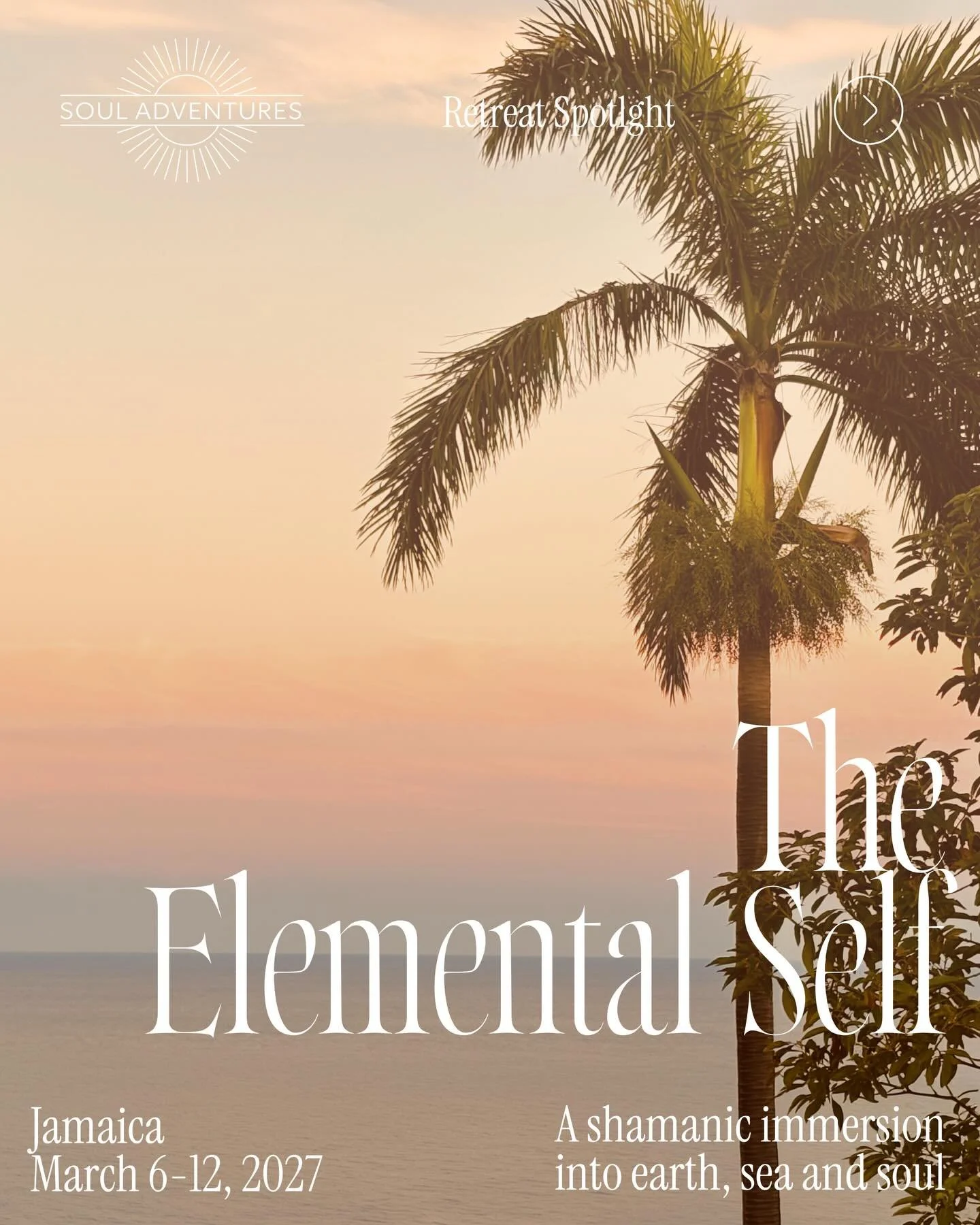 JAMAICA CALLING 🇯🇲🇯🇲🇯🇲&hearts;️💚💛
There are retreats&hellip; and then there are experiences that stay in your bones, in YOUR SOUL✨
The Elemental Self - Jamaica 2027 is one of those.

We&rsquo;re not just gathering in a beautiful place (althou