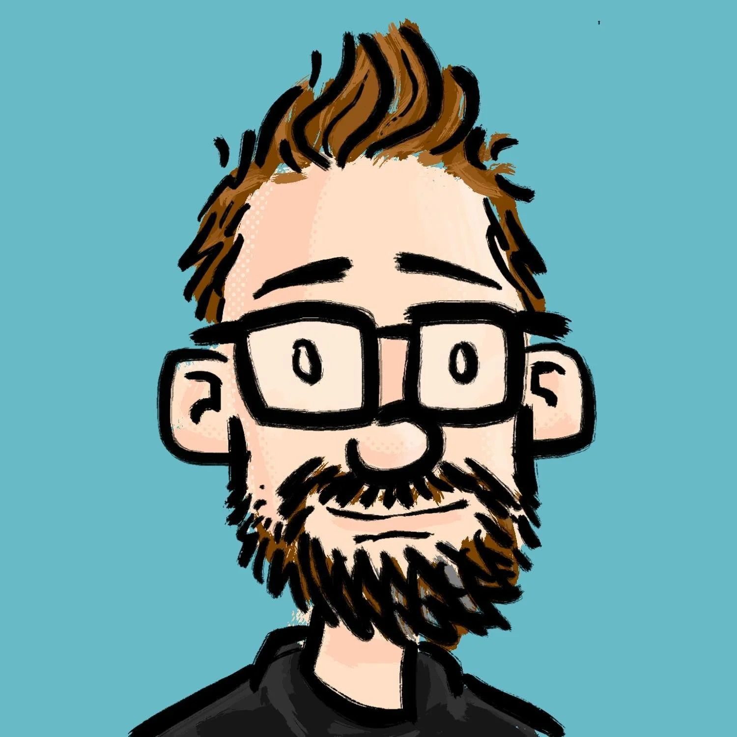 New avatar! Drawn in the latest Photo 2 by @affinitybyserif on my ancient, 1st-gen iPad Pro.