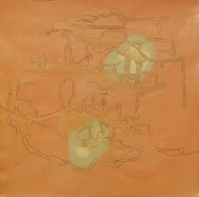 20" x 20" Tinted Gesso & Graphite on Paper