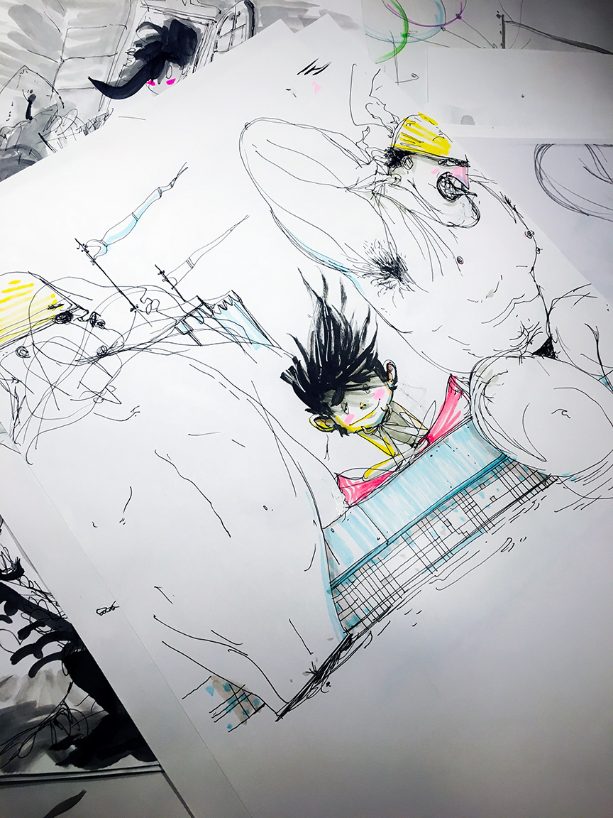 the origins. super early sketches