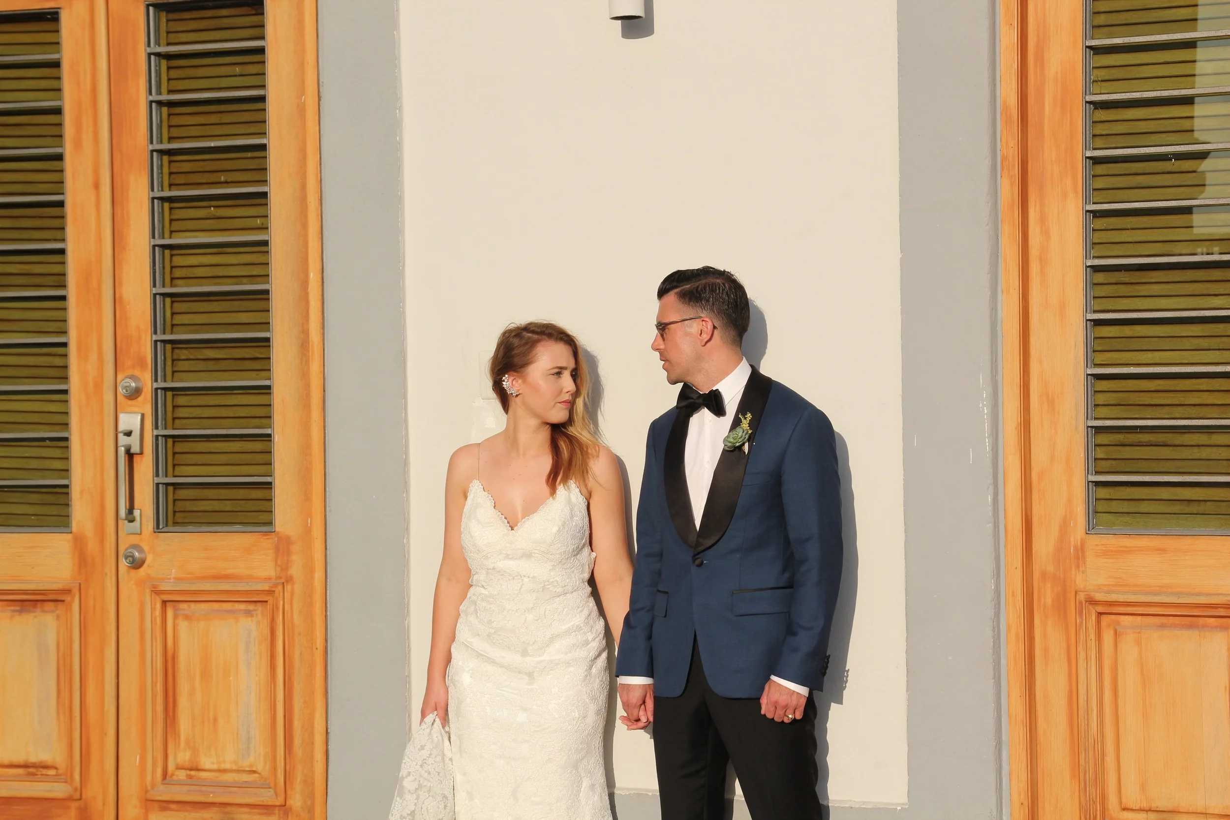 I snuck a shot of a lovely couple's wedding photos.