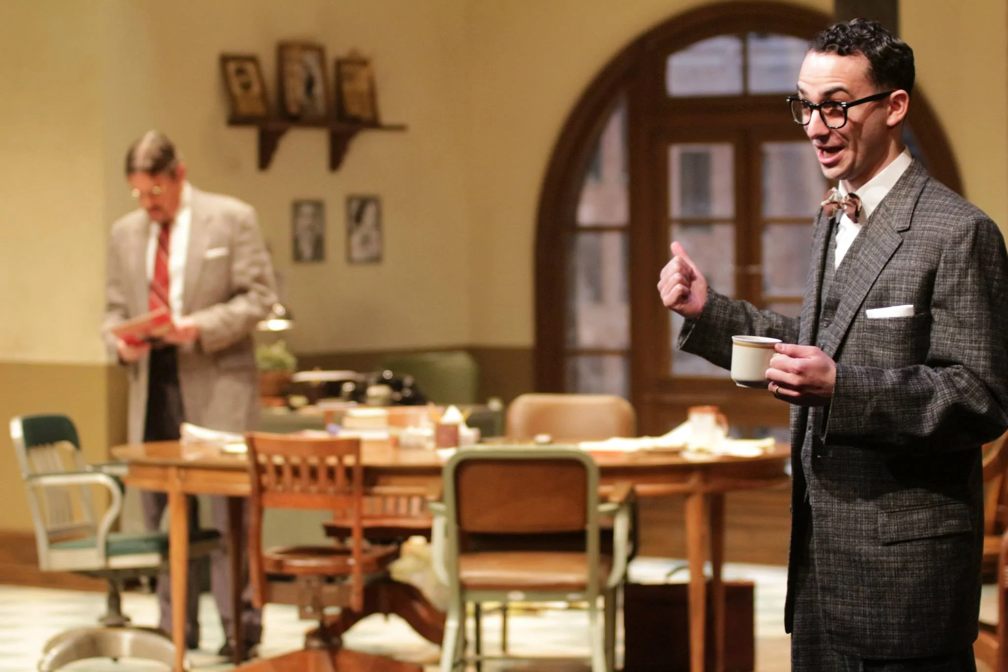 Lucas in "Laughter on the 23rd Floor" at Bristol Riverside Theatre