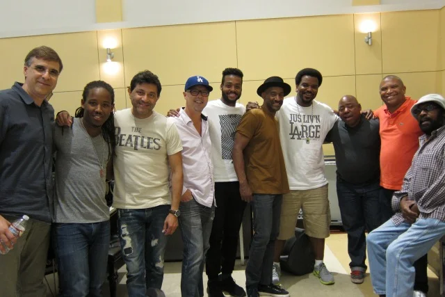 (Left to right) Vince Mendoza, Louis Cato, Ramon Yslas,John Beasley, Kris Bowers, Marcus Miller, Craig Robinson, Paul Jackson Jr, Reginald Hudlin, Wah Wah Watson.
