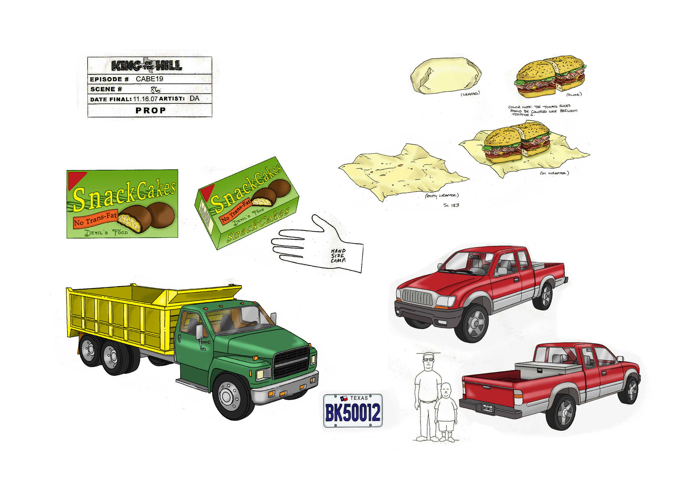King Of The Hill Prop Color Test