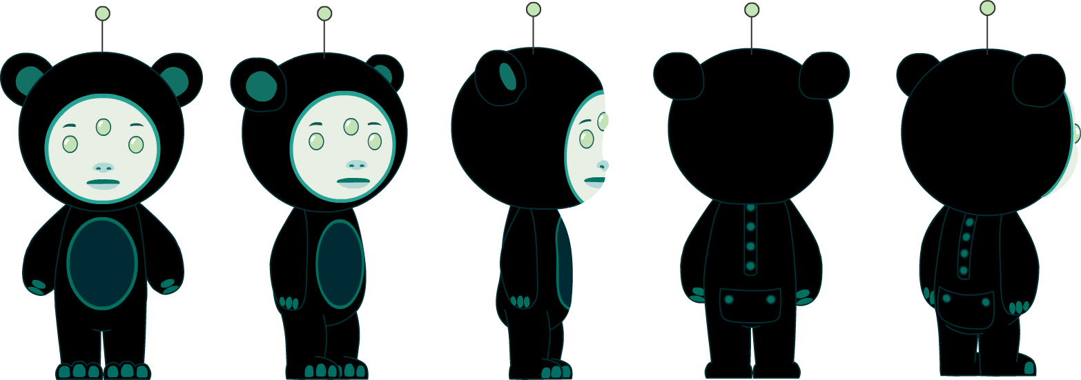Lead Character Ink and Color