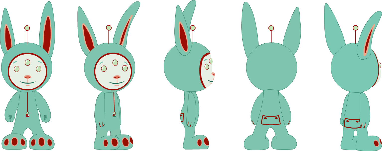 Lead Character Ink and Color