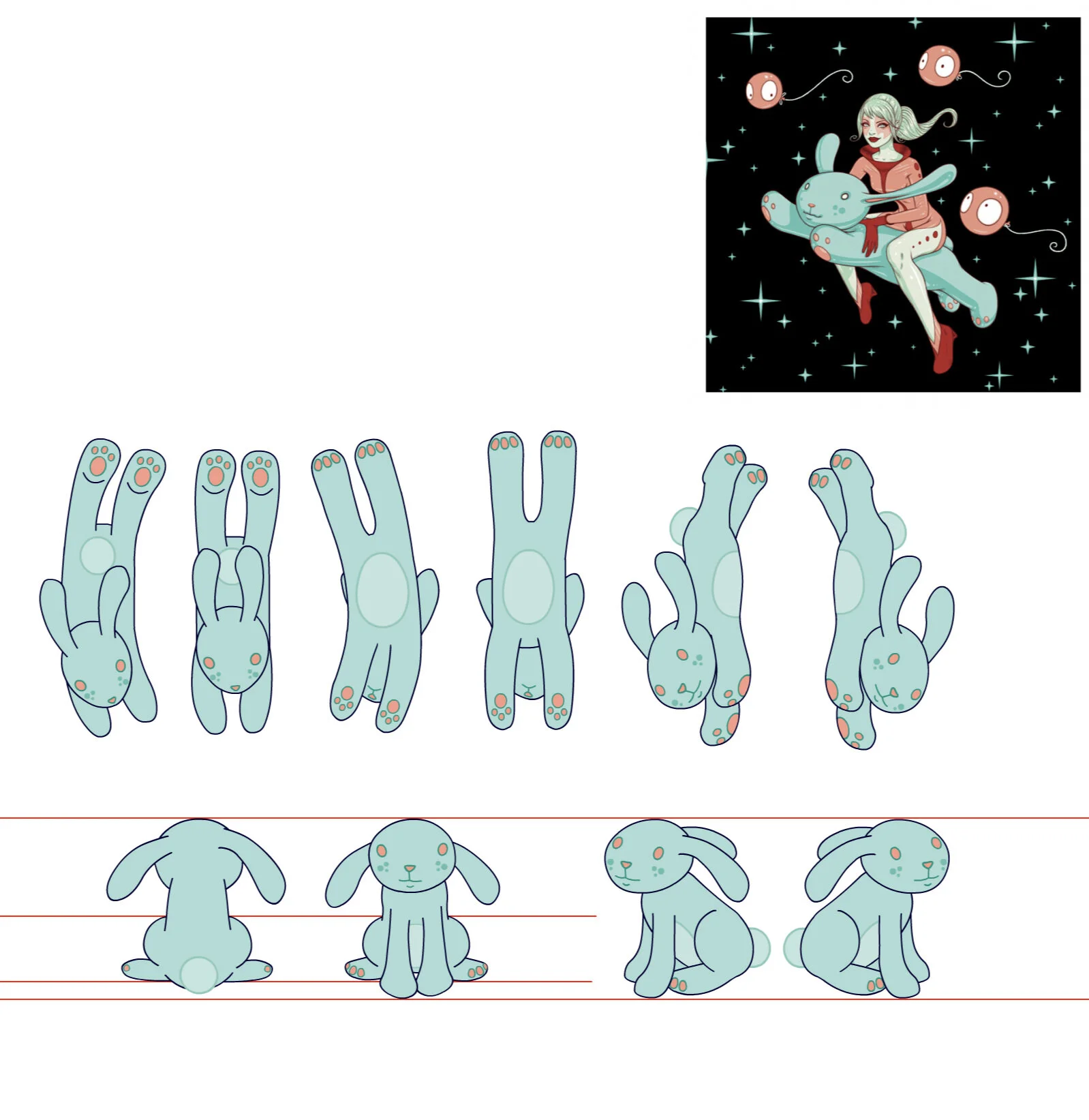 Lead Character Color and Ink