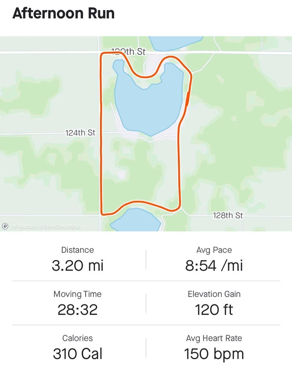 Much slower in the afternoon. #run #garmin #strava