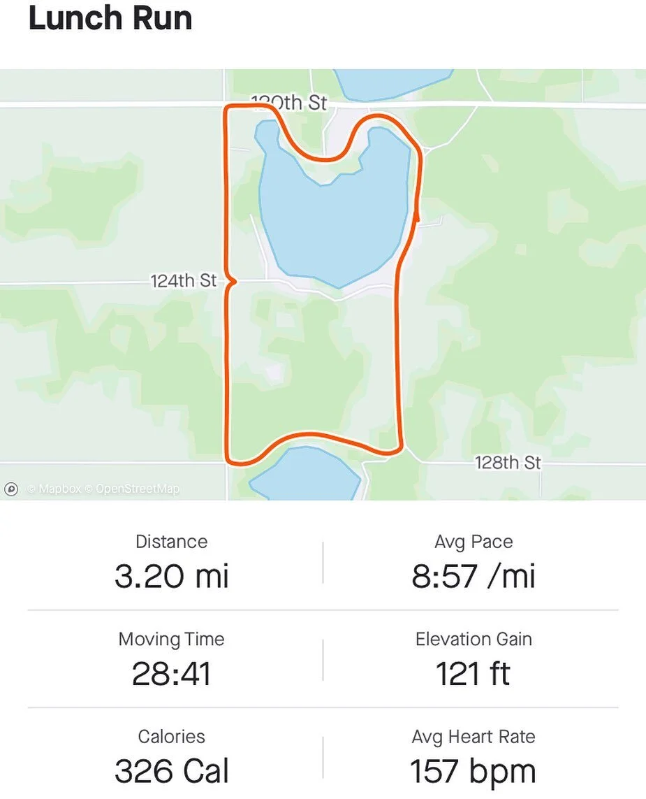 Lunchtime #run for #tempo #heartratetraining keep in the 150&rsquo;s. Tough to slow yourself down. #garmin #strava