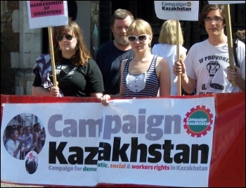 Protest against the Nazarbayev Regime - London 2013