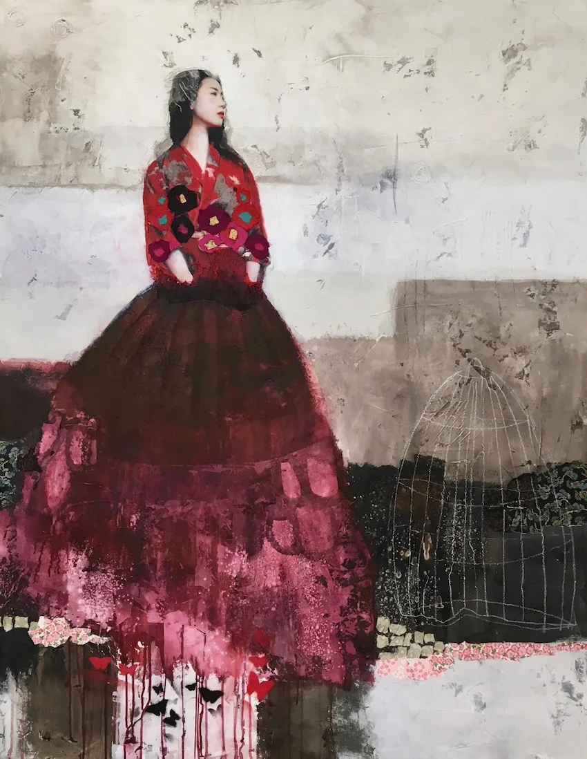 "Your Echo" Original Mixed Media on Canvas