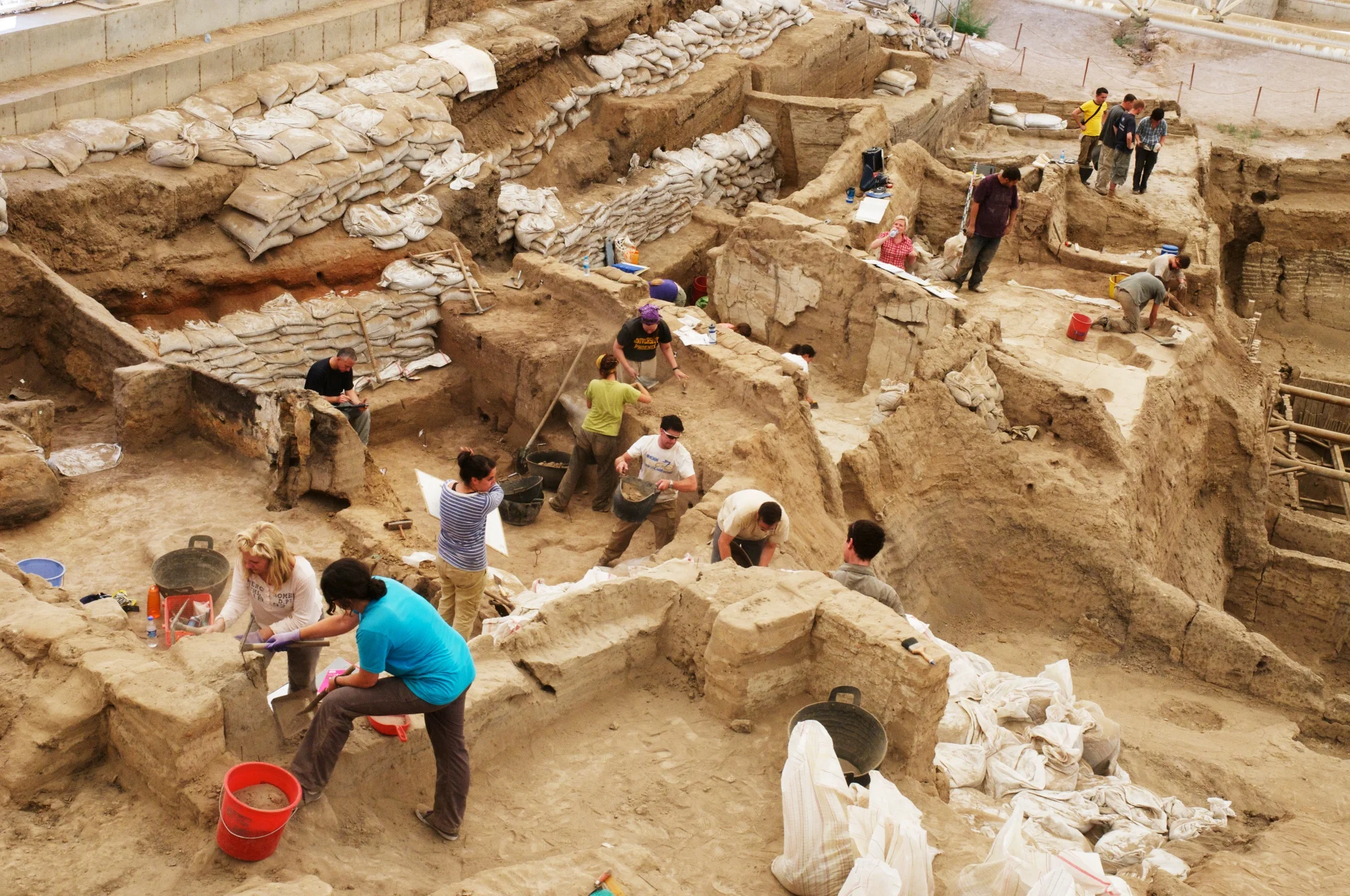 Excavation in the South Area, Çatalhöyük, Turkey.