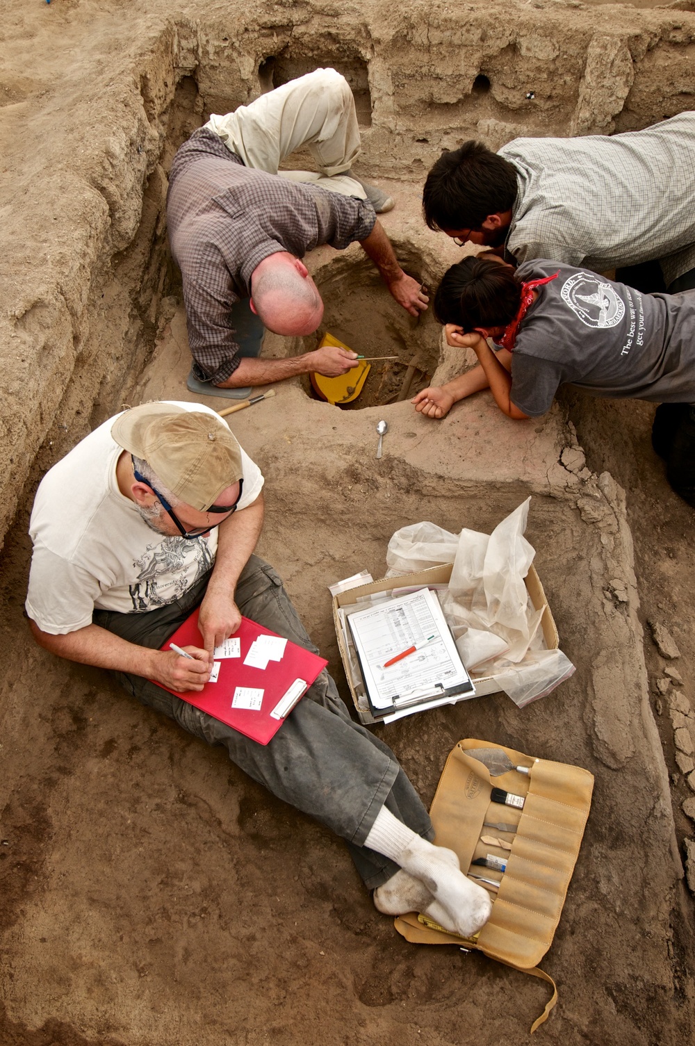 Burial Excavation in Building 52