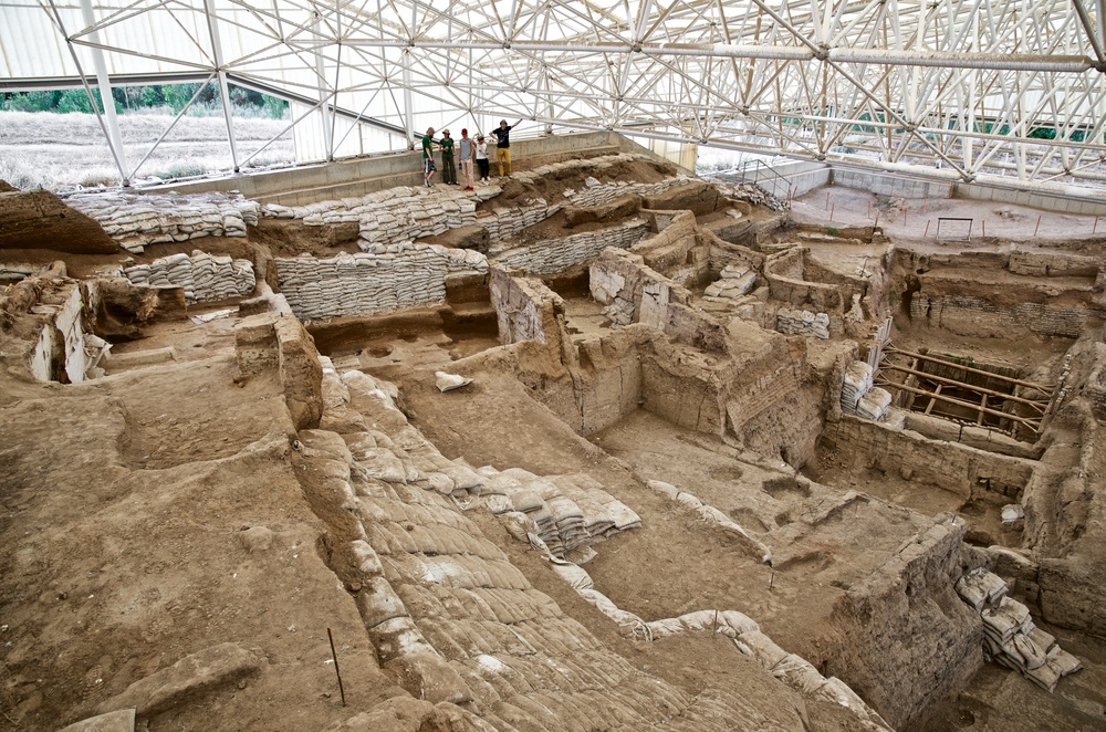  Looking down over South excavation pre-2015 season 